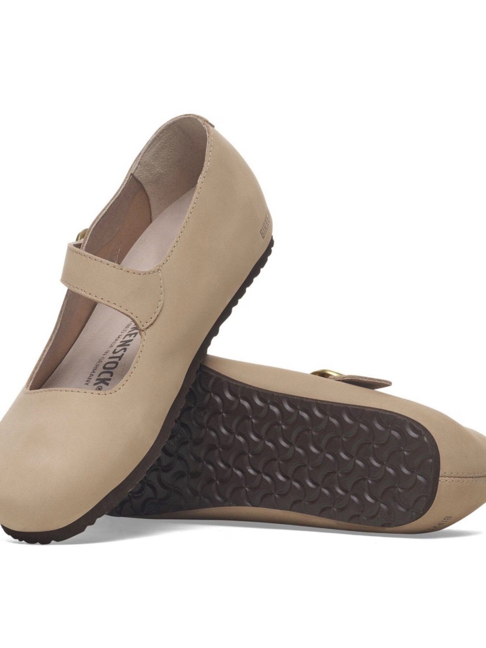 Birkenstock Women's Taupe Mary Jane Flats